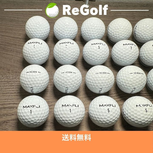 【中古】 ロストボール ダンロップ ロイヤルマックスフライ IC324 ホワイト 20球 ACランク ゴルフボール リゴルフ